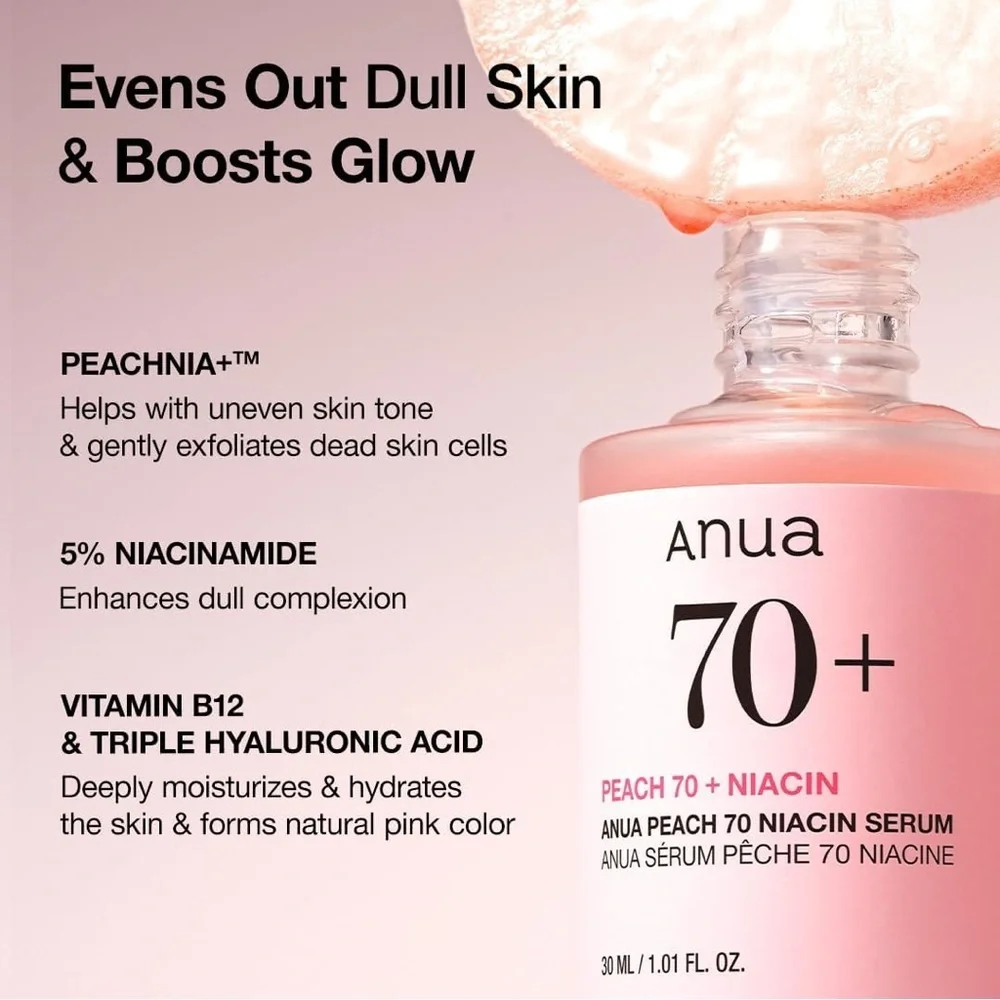 ✨ Anua Peach 70+ Niacin Brightening Serum (30 mL) ✨